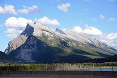 34 Mount Rundle Late Evening From Trans Canada Highway Above Vermillion Lakes in Summer.jpg